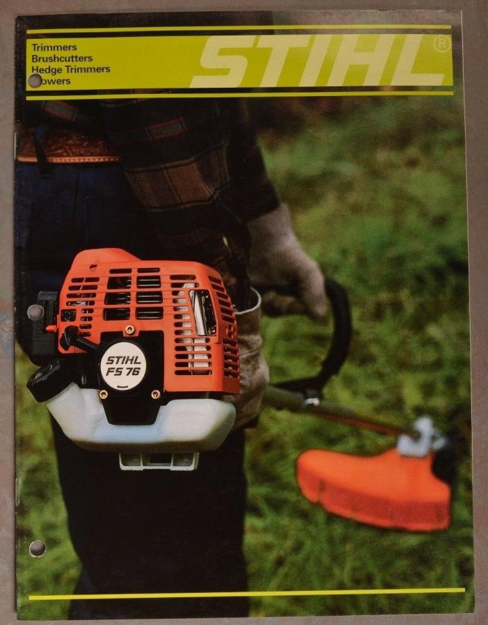 Stihl Vintage Trimmer Brushcutter Hedge Trimmer Brochure FS FR HT HS