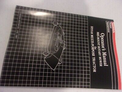 HONDA OWNER'S OPERATOR MANUAL FOR MID MOUNT ROTARY MOWER H5518