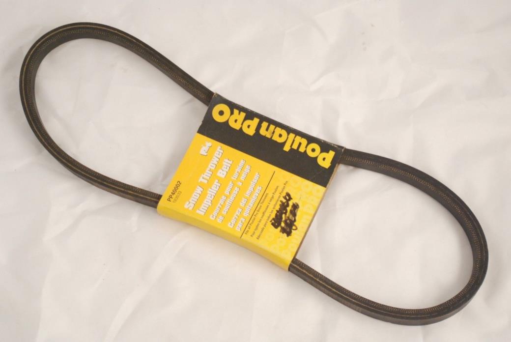 Genuine Poulan Pro PP40002 Snow Blower Impeller Belt NOS