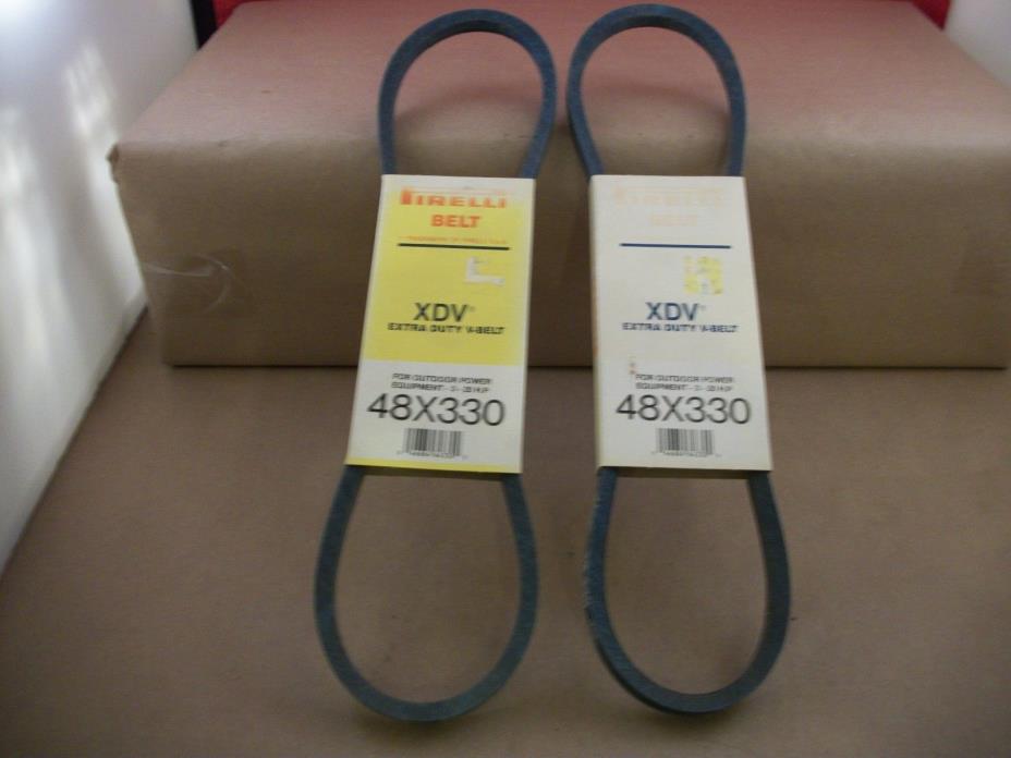 2 NEW Firelli XDV Extra Duty V-Belts 48 x 330