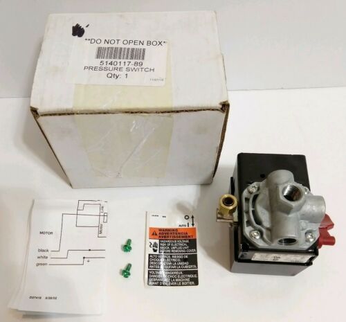 5140117-89 Porter Cable Air Compressor Pressure Switch 150/120 PSI Craftsman