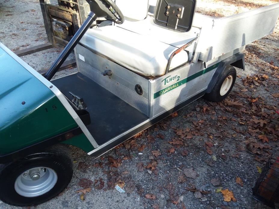 GOOD RUNNING CLUB CAR CARRYALL TURF 2 GAS UTILITY GOLF CART ALUMINIUM BODY FRAME