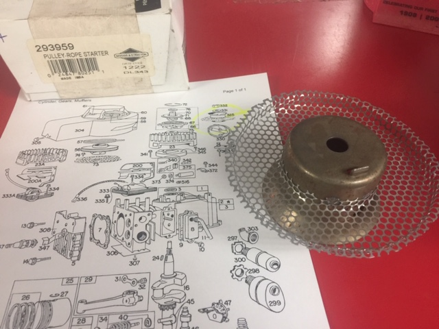 Briggs and Stratton Rope Starter Pulley
