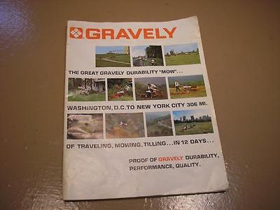 The Great Gravely Durability Mow Full Color Ad Brochure Literature 400 800 Mower