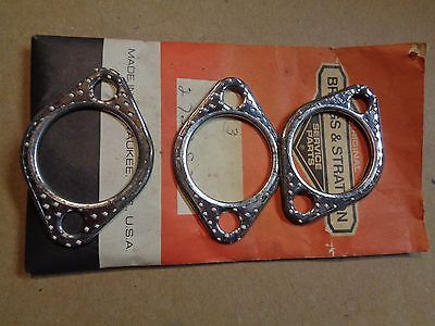 3 New Genuine Briggs & Stratton Exhaust Gaskets For 190437-215807 Engine Models