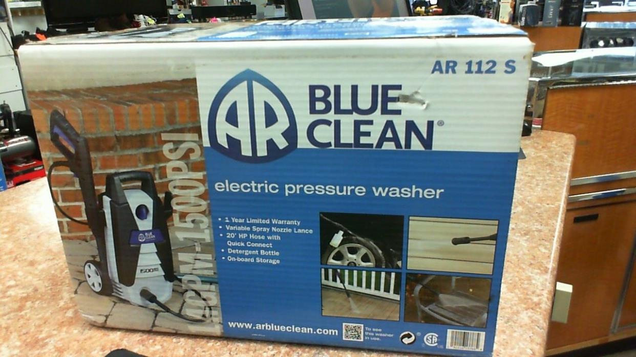 AR North America AR112S 1.4 GPM 1500 PSI Blue Clean S Line Portable Power Washer