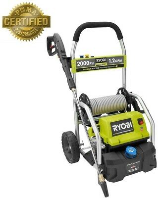 Ryobi Electric Pressure Washer 2000-PSI 1.2-GPM Toughest Cleaning Jobs Roll Cage