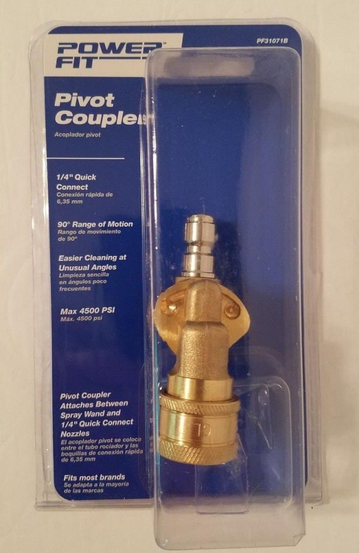 Pressure Washer Power Fit Pivot Coupler 1/4