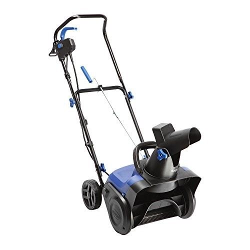 Corded Electric Snow Blower 15 Inch Powerful 11 Amp 2 Blade Outdoor Blue Thrower