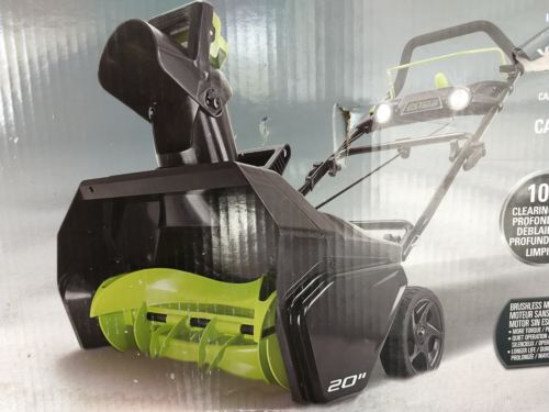 Greenworks PRO 20-Inch 80V Cordless Snow Thrower, Battery Not Included tool only