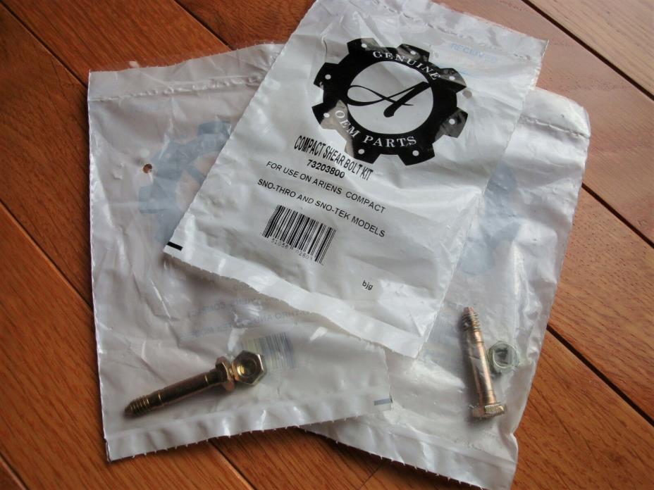 3 (Three) Genuine Ariens OEM Compact Sno thro Shear Bolt Kit #73203800, NIP_ A06
