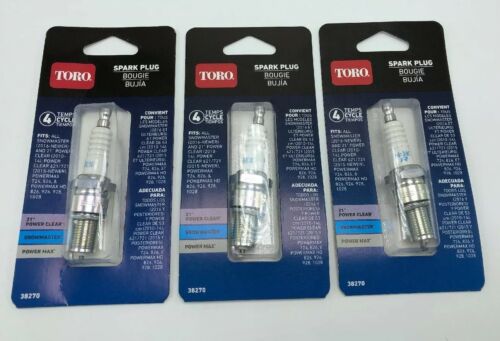 3 Pack Of Toro 38270 4 Cycle Spark Plug For Power Clear 21