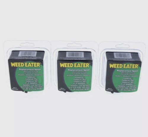 Weedeater Featherlite Plus Replacement Spool w/line 952711527 ~ 3-Pack ~ New