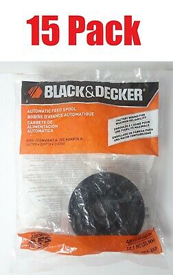 [15 PACK] Black +Decker DF-065-BKP Dual Line AFS Replacement Spool Bulk 40ft OEM