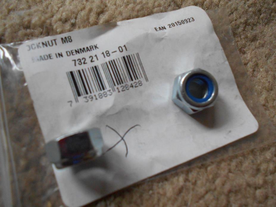 2 LOT Husqvarna 732211801 Ny-Lock Nuts Genuine OEM parts Rear Engine Rider Mower