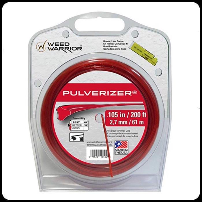 Weed Eater Grass Gas Trimmer Line .105 200' WW Pulverizer