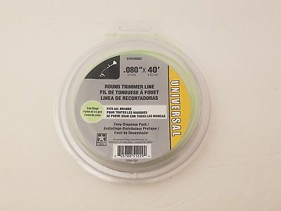 Universal Round Replacement Trimmer Line .080