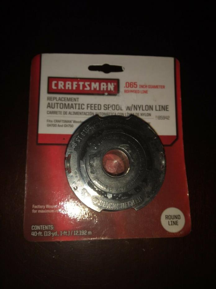 craftsman replacement automatic feed spool w/nylon line .65 inch 71-74547 85942
