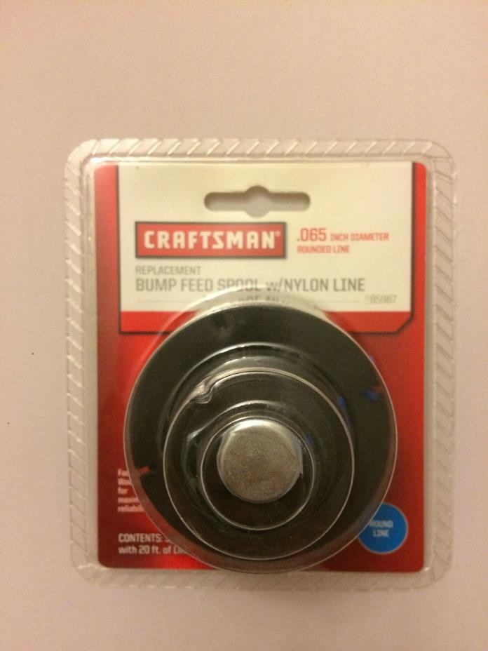 Craftsman Replacement Bump Feed Spool w/ Nylon Line .065” 71 85967  - New