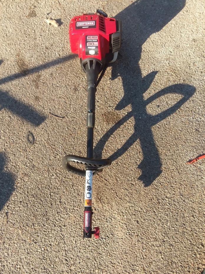 CRAFTSMAN STRAIGHT SHAFT GAS WEED WACKER TRIMMER 30CC  4 CYCLE SPEED START 74097