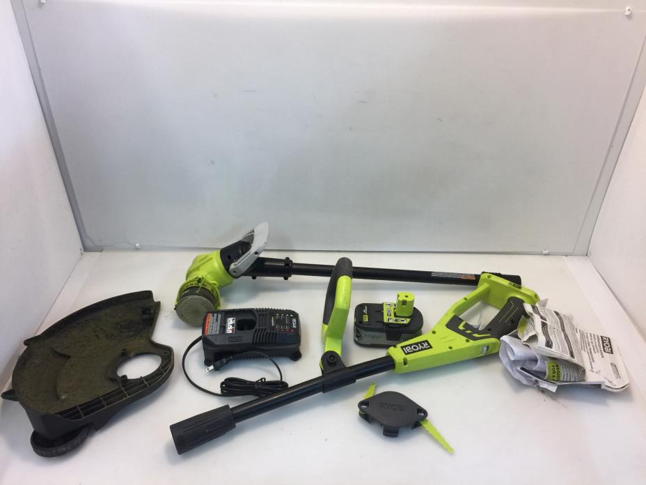 Ryobi P2080 ONE+ 18V Lithium-Ion Cordless String Trimmer/Edger + Battery Charger