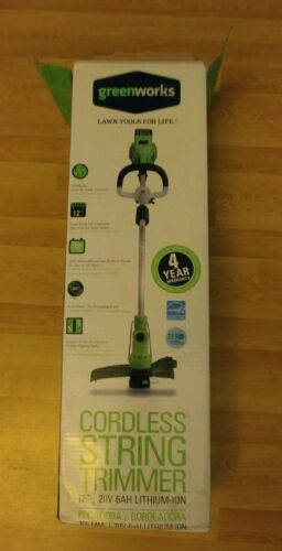 New Greenworks Cordless 20V Lithium Ion 12 Inch String Trimmer {Tool Only}