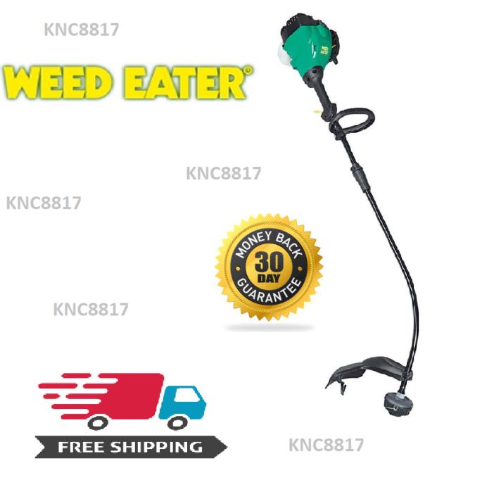 Gas Weed Eater Dual-String Whipper Curved Shaft String Trimmer 25cc Easy Start
