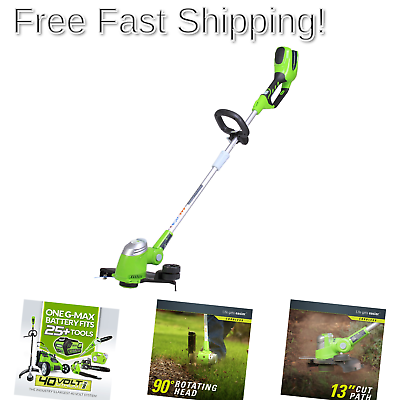 Greenworks 13-Inch 40V Cordless String trimmer, Battery Not Included 21332