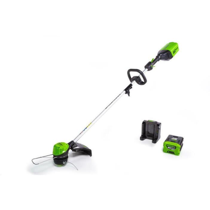 Greenworks Pro 60-Volt Max 16-in Straight Cordless String Trimmer (1-Battery)