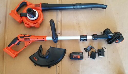 BLACK+DECKER LCC140 40-volt Max String Trimmer and Sweeper Li-Ion Combo Kit