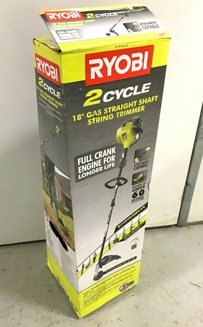 Ryobi 2 Cycle 25cc Gas Full Crank Straight Shaft String Trimmer