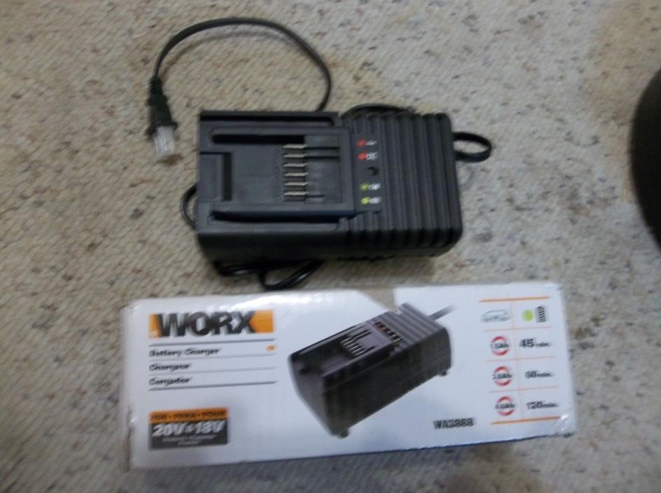 WORX WA3868 Quick Charger for 18V/20V Battery