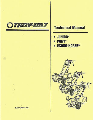 Troy Bilt Junior,Pony,Econo-Horse Technical Manual