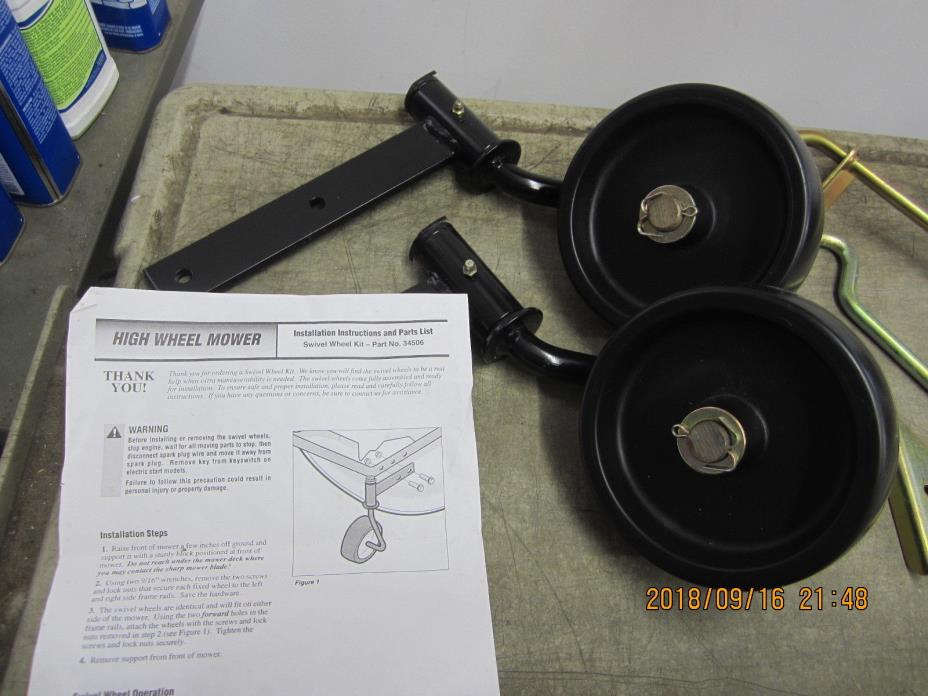 TROY-BILT 34506 HIGH SWIVEL WHEEL KIT