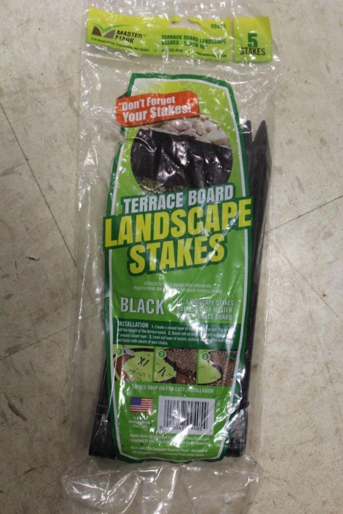 99405 Master Mark Terrace Board 10 in. L x 10 in. H Plastic Stake Kit Black