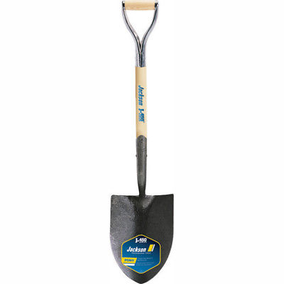 True Temper-1201300 Round Point Shovel with Solid Shank, No-Step, and Armor