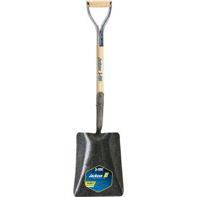 True Temper-1200900 Square Point Shovel with Solid Shank, No-Step, and Armor