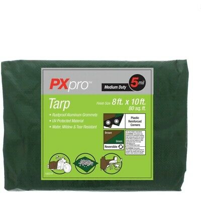World and Main PXPMDT810 Medium-Duty Tarp (8ft x 10ft)