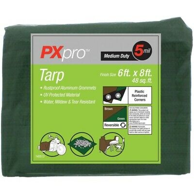 World and Main PXPMDT68 Medium-Duty Tarp (6ft x 8ft)