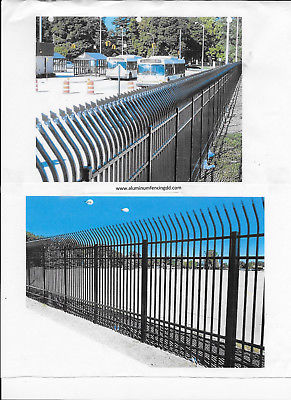 ALUMINUM FENCE /SECURITY/CHECK ZIP TRACK PHOTO/ STORAGE FACILITY/BUSINESS/PARKS