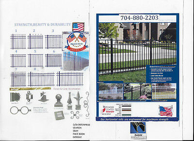 ALUMINUM FENCE IN IT'S BEST ! LARGE WINTER DISCOUNTS / 40 YRS IN FENCE/ PHOTO'S