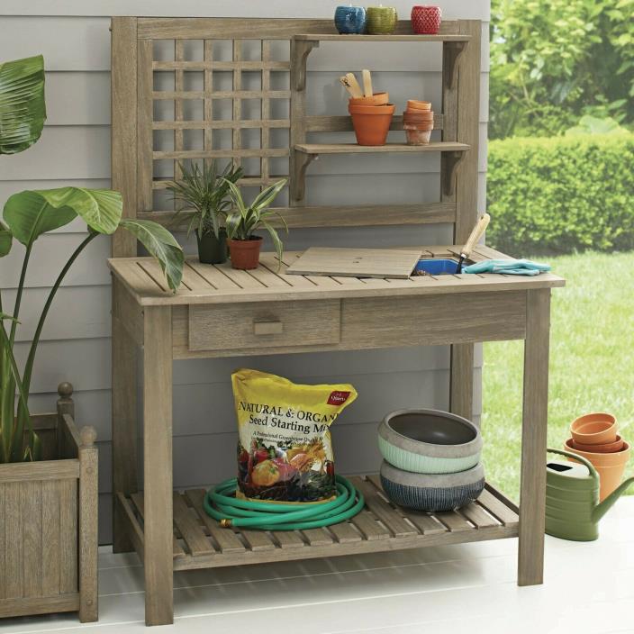 Outdoor Potting Bench Garden  Yard Outdoor Living Gardening Supplies Furniture