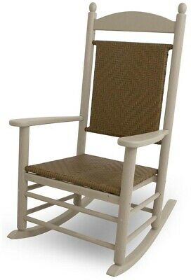 Rocking Lounge Chair 300 lb. Weight Capacity Stain-Resistant POLYWOOD Lumber