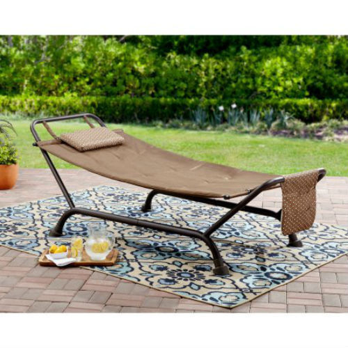 Deluxe Hammock Powder coated Steel Frame Garden Patio Porch Yard 500Lbs