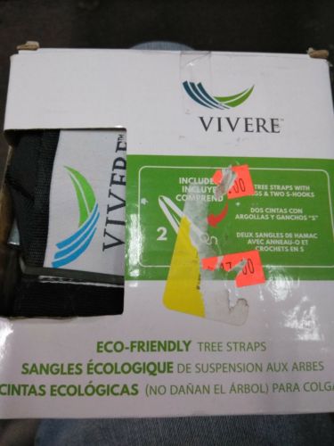 Vivere Eco-Friendly Hammock Tree Straps 2 Pack NIB