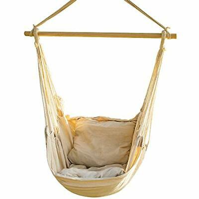 Hanging Rope Hammock Chair Chairs Swing Seat, Large Brazilian Net Porch For - 2