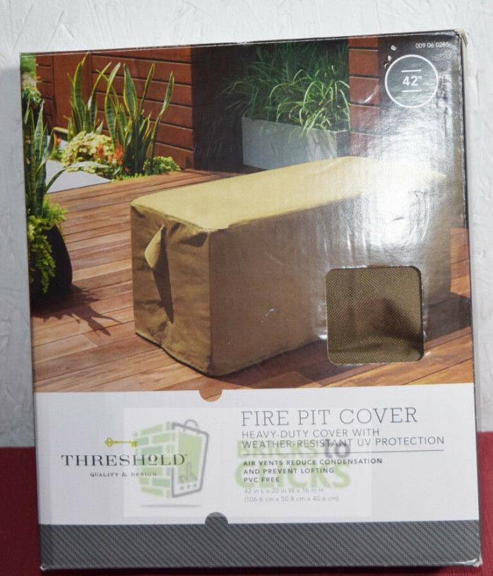 Mavero Fire Pit Cover - Heavy Duty Cover Weather Res Threshold 42