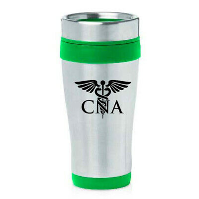 470ml Insulated Stainless Steel Travel Mug CNA Medical Symbol Nursing