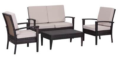 4-Pc Myers Outdoor Set in Brown and Sand [ID 3754132]