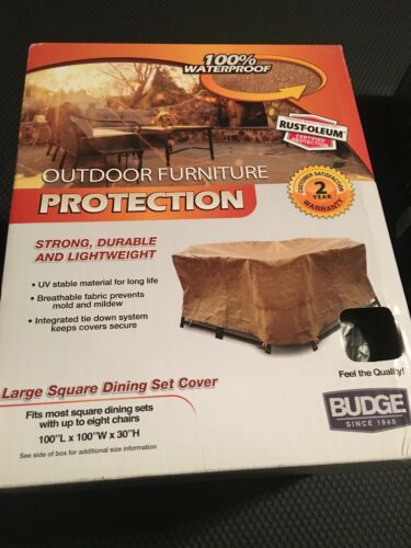 Budge P5A10SFRC-N Square Outdoor Dining Set Cover 100